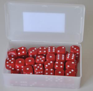 Pricktärningar 50-pack - Röd