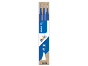 Refill Pilot FriXion 0,7 mm, blå, 3-pack