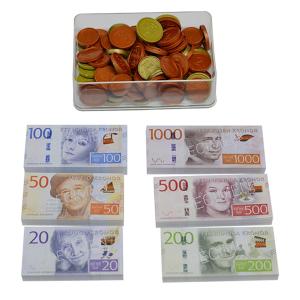 Leksakspengar "Blandade mynt och sedlar"