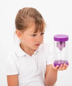 Timglas 15 min, lila