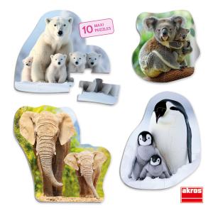 Maxipussel  Djur och deras ungar