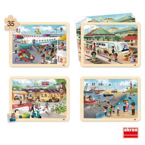 Pussel Transportmedel och kommunikation, 4 st