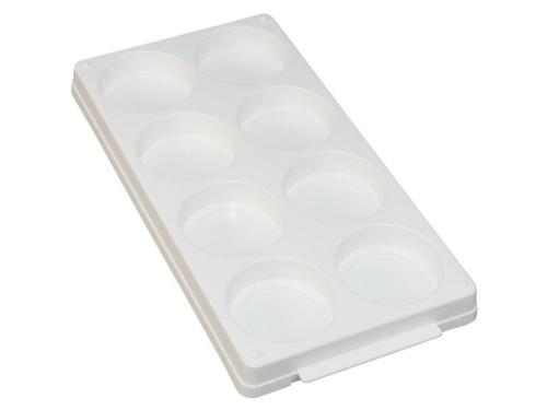 Plastpalett för 8 färgblock