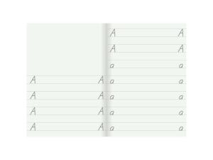 Bokstavshäfte A5 ljusgrön 20-pack