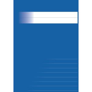 Skrivhäfte A4 blank/linj 14,5mm mellanblå, 20-pack