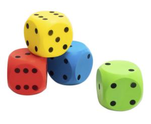 Tysta jättetärningar 15cm 4-pack