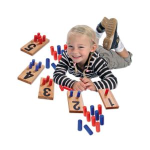 Sifferbrädor med trästavar, 1-10