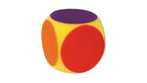 Färgtärning i skumgummi, 16 cm, 1 st