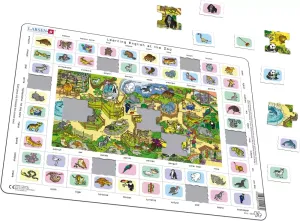 Learning English at the Zoo Puzzle, 70 pcs