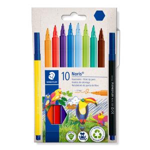 Fiberpenna STAEDTLER 10 färger