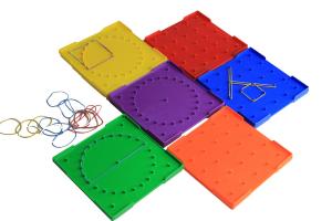 Dubbelsidigt geobräde 5 x 5, 6-pack