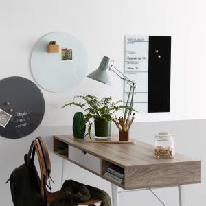 Glastavla magnetisk - Svart Ø45cm