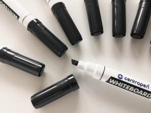 Whiteboardpenna Centropen sned svart 10-pack