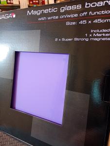 Glastavla Magnetisk 45x45 cm lila
