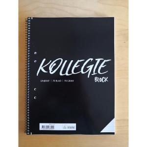 Kollegieblock linjerat A4
