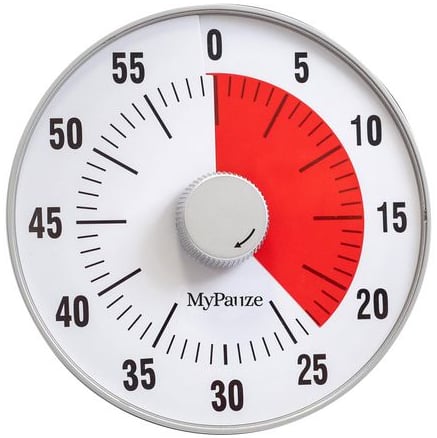 Timer koncentrationsklocka 19 x 19 cm
