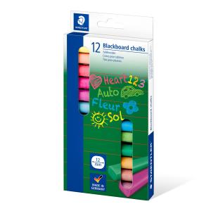 Tavelkritor 12 färger Staedtler, 12 st