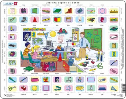 Learning English at School Puzzle, 70 pcs