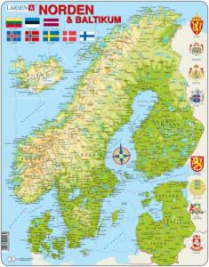 Pussel Norden och Baltikum, 75 bitar