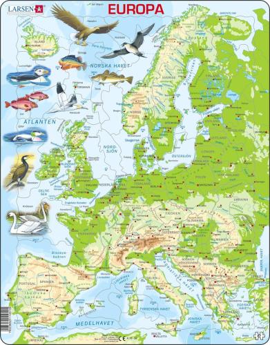Pussel Europakarta, 87 bitar