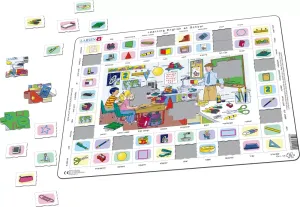 Learning English at School Puzzle, 70 pcs