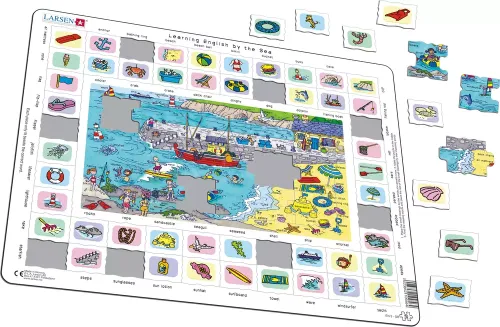 Learning English by the Sea Puzzle, 70 pcs