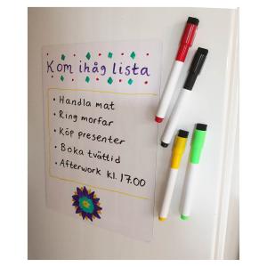 Flexiboard A4, magnetisk whiteboard +10-pack whiteboardpennor