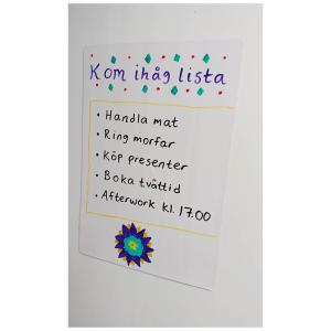 Flexiboard A4, magnetisk whiteboard till kylskåp