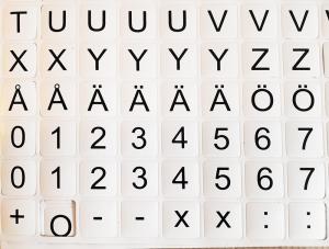 Magnetiska bokstäver, siffror & tecken 420 st