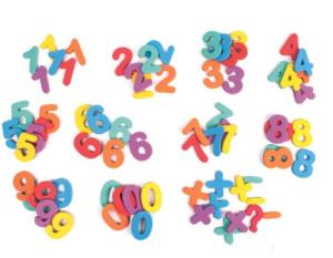 Magnetiska Siffror & Tecken, 72-delar