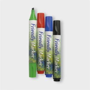 Märkpenna Friendly, sned spets, 4-pack