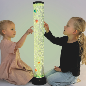 Bubbelrör med fiskar, 100 cm