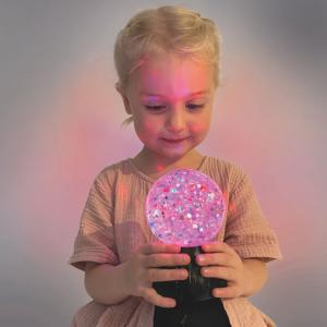 Sensorisk glitterlampa, ø 9 cm