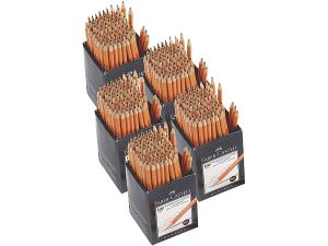 Blyertspennor Faber-Castell, polerade, storpack 500 st