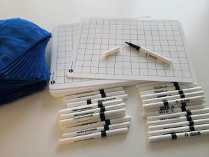 Räknetavlor 2.0 + Whiteboardpennor & Mikrofiberdukar 30-pack