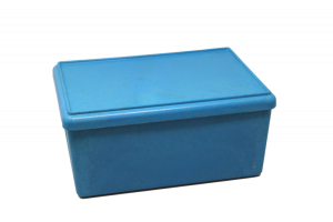 RE-Wood® Box med lock ´blå´