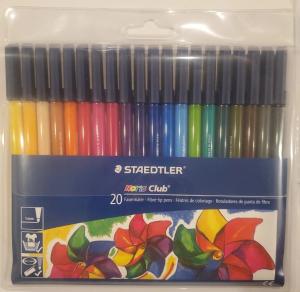 Fiberpenna STAEDTLER 20 färger