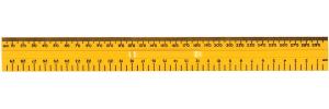 Linjal 30 cm, cm/mm, styckvis