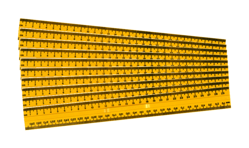 30 cm Linjal, dubbel mm-gradering - 20-pack
