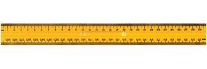 Linjal 30 cm, dubbel mm-gradering, styckvis