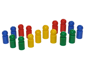 Spelpjäser små 16-pack