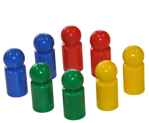 Spelpjäser små 8-pack