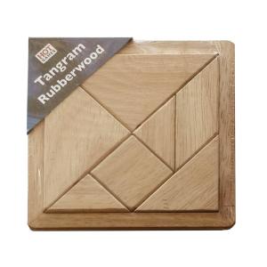 Tangram i naturträ