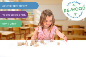 Geometriska figurer i Re-Wood