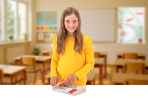 Kulram RE-Wood® 1-100 röd/vit 5/5 (Omvänd ordning efter 50)