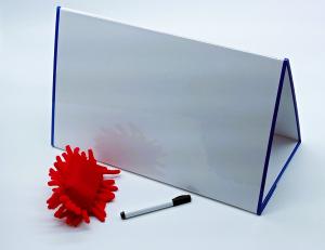 Hopfällbar magnetisk whiteboardtavla A4,  34 x 21,5 x 16cm