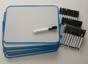 Magnet & whiteboardtavla ´paket2´ 25 x 35 blå ram 30-pack