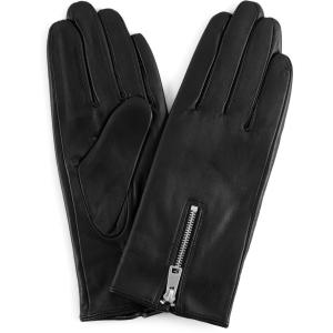 Gloves With Zipper Silver