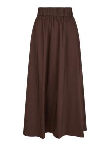 Yara Poplin Skirt Dark Brown