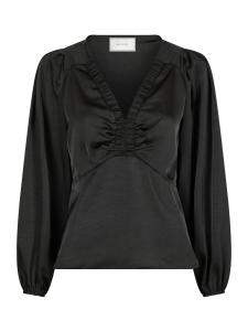 Istana Heavy Sateen Blouse Black